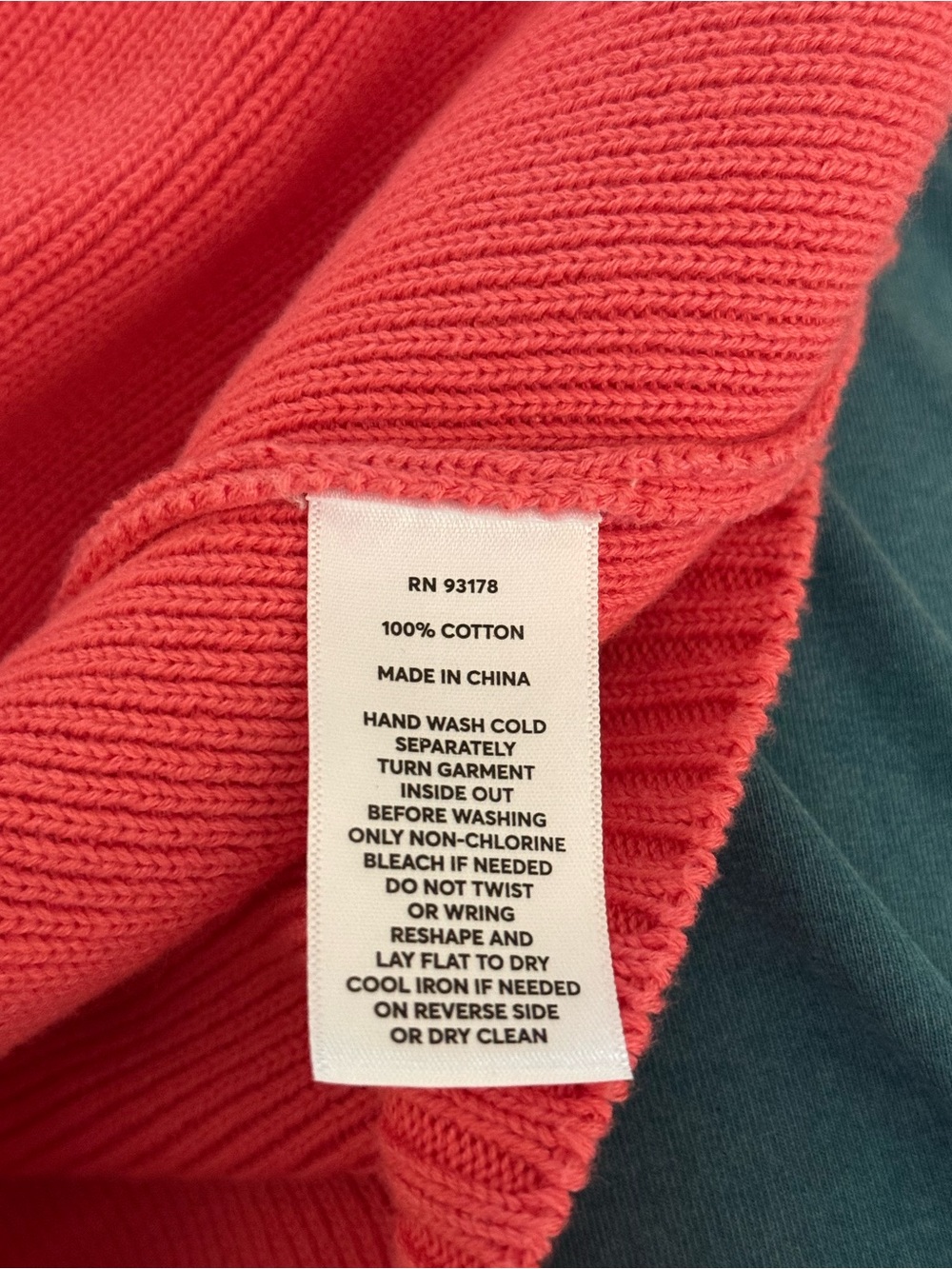 Coral Cotton Tank - Picture 3 of 3